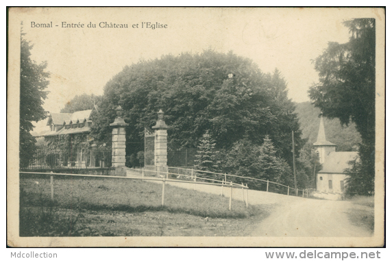 BELGIQUE BOMAL / Entrée Du Château Et L'Eglise / - Sonstige & Ohne Zuordnung