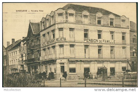 BELGIQUE BREDENE SUR MER / Helvetia Hotel / - Bredene