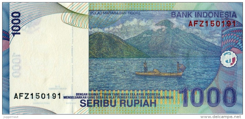 INDONESIA 1000 RUPIAH BANKNOTE 2012 PICK NO.141 UNCIRCULATED UNC - Indonesia