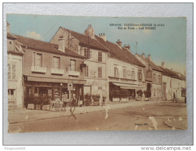 CPA 95 GARGES LES GONESSES - Garges Les Gonesse (s-et-o) Rue De Paris - Café Pouget - Avenue De Stalingrad  / Civette De - Garges Les Gonesses