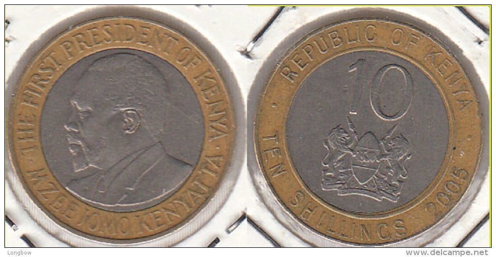 KENYA 10 Shillings 2005 KM#35.1 - Used - Kenya