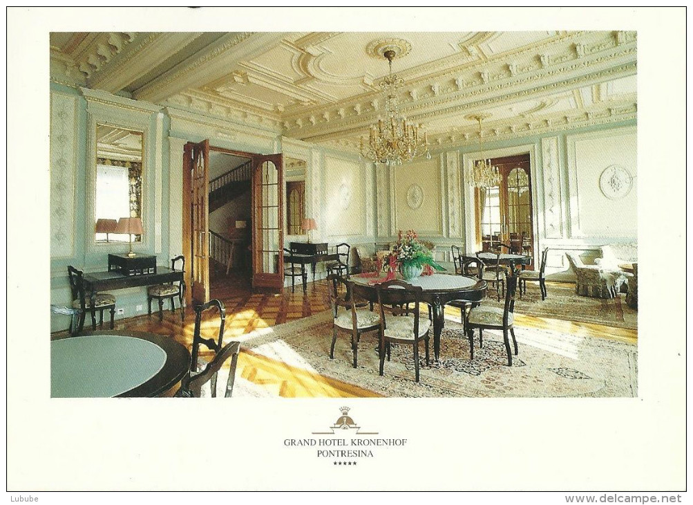 Pontresina - Grand Hôtel Kronenhof  "Salon Bleu"                1995 - Pontresina