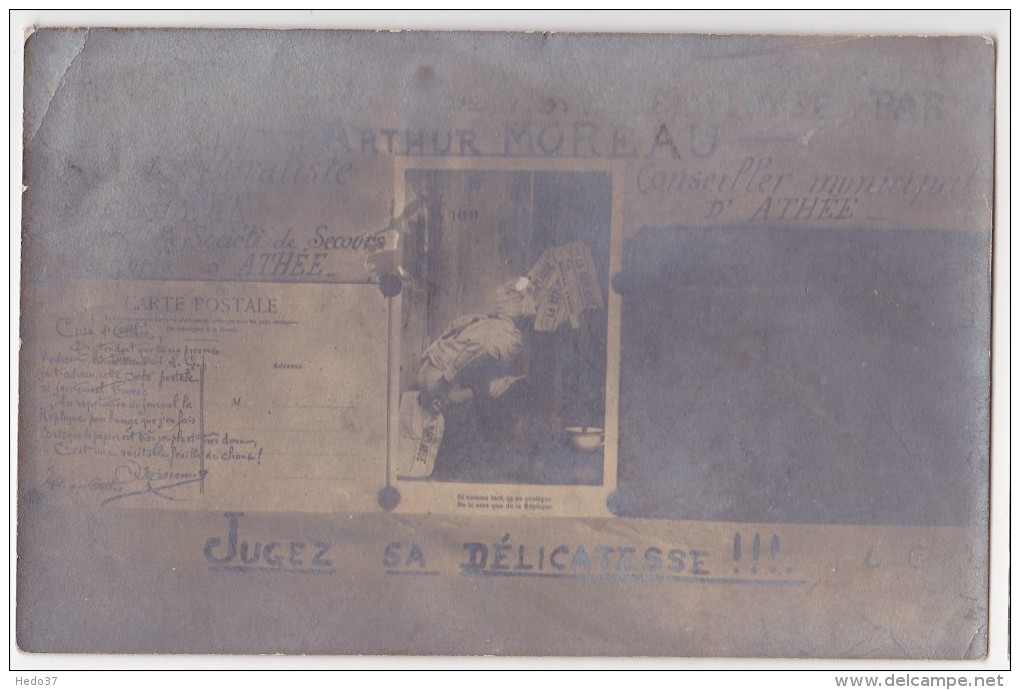 Nouvelle Carte De Visite De Arthur Moreau - Buraliste à Bléré - Conseiller Municipal D'Athée Sur Cher - Cartes De Visite