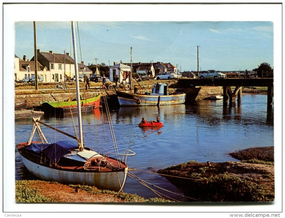 CP - MESQUER (44) Port Village Et Pont De Kercabellec - Mesquer Quimiac