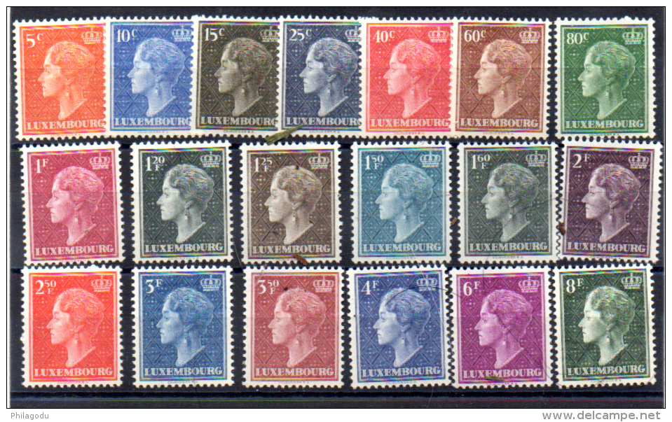 Grande Duchesse Charlotte, 413A / 424**, Cote 60 €, - 1948-58 Charlotte Linksprofil