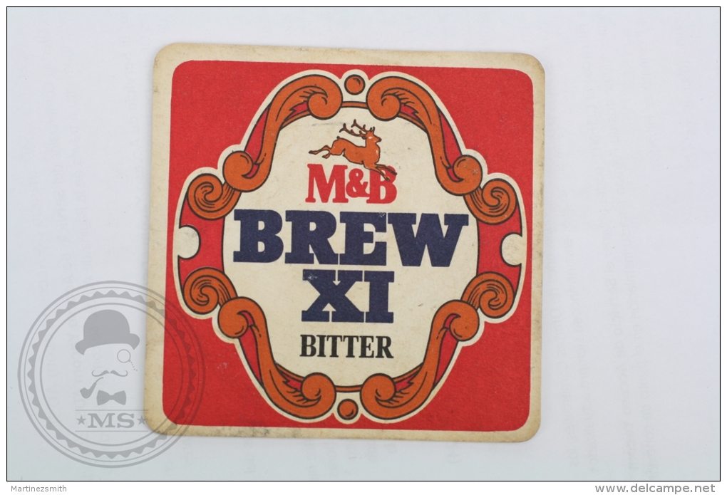 Vintage Advertising Beer Coaster M&B Brew XI Bitter - Beer Mats - Sous-bocks