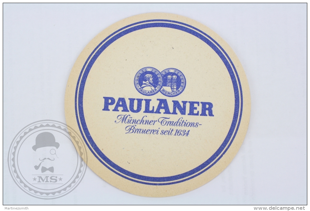 Advertising Beer Coaster Paulaner Hefe - Weissbier Altbayerische Brauart - Beer Mats - Sous-bocks