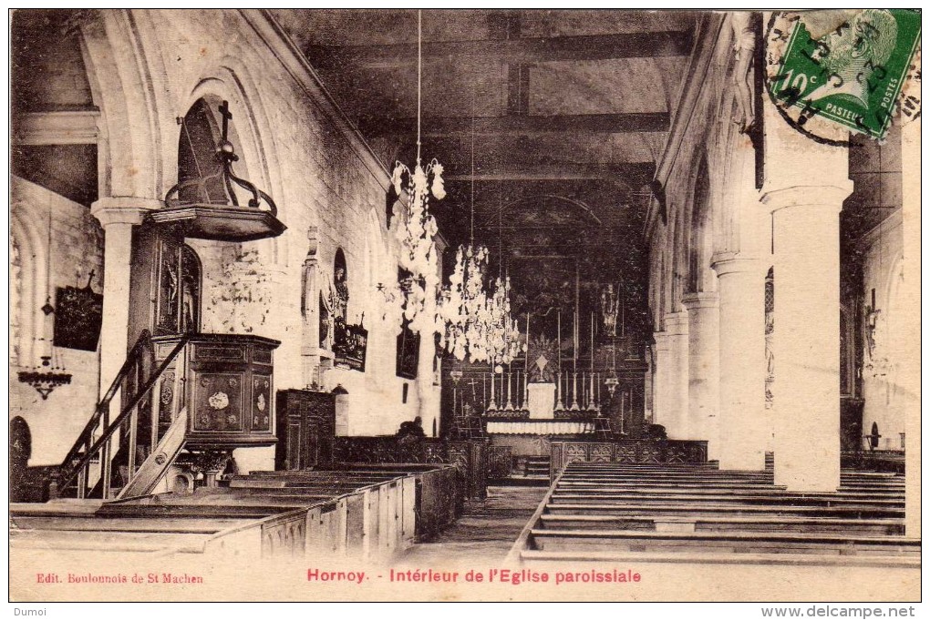 HORNOY  -  Intérieur De L' Eglise Paroissiale - Hornoy Le Bourg