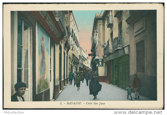 ESPAGNE BADAJOZ / Calle San Juan / CARTE COULEUR - Badajoz