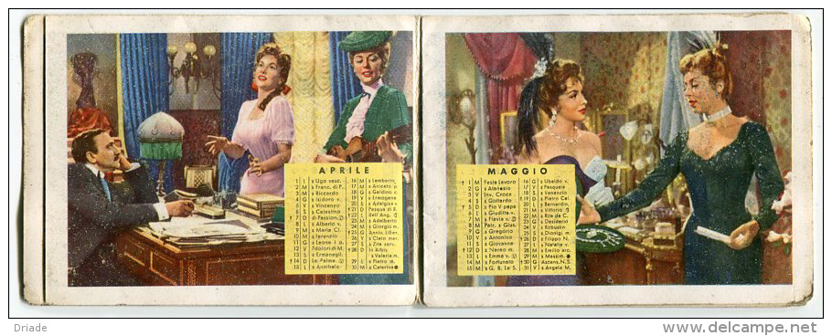 CALENDARIETTO LE DONNE PIù BELLE DEL MONDO CINEMA ANNO 1957 - Petit Format : 1941-60