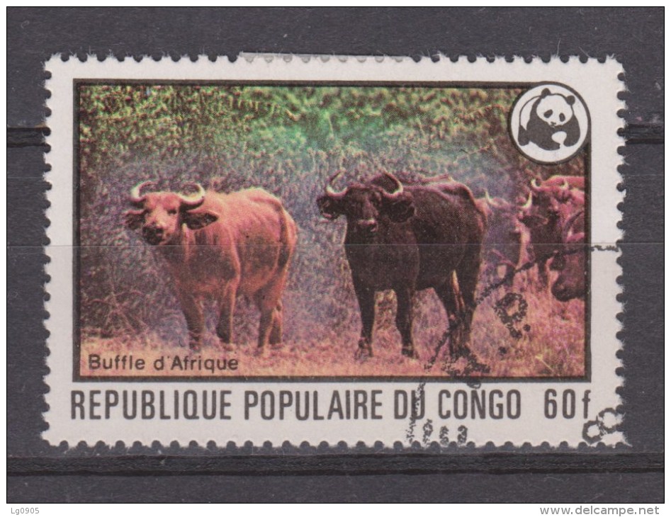 Congo Used ; Koe, Cow , La Vache, Vaca, WNF, WWF - Gebruikt