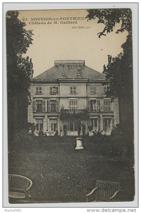 * NOUVION En PONTHIEU , Château De M GAILLARD - Nouvion