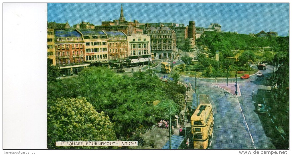 THE SQUARE - BOURNEMOUTH - TROLLEY BUSES - 1950's/1960's - Bournemouth (avant 1972)