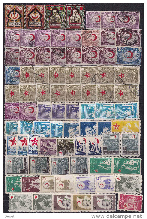 Turkey 1926/57 Red Crescent / Childrens Help Small Selection - Gebruikt