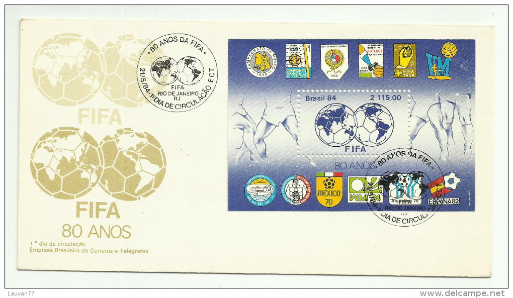 Brésil  FDC 1984 Bloc N°64 - Cartas & Documentos