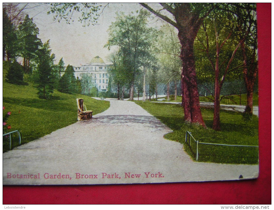 CPA  ETATS UNIS  VIEW IN THE BOTANICAL GARDEN  BRONX PARK   NEW YORK    VOYAGEE  1911 TIMBRE OTE - Bronx
