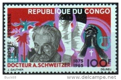 CONGO Pa 45 ** MNH SCHWEITZER Albert Kaysersberg Gunsbach Lambaréné Gabon Prix NOBEL Paix - Albert Schweitzer