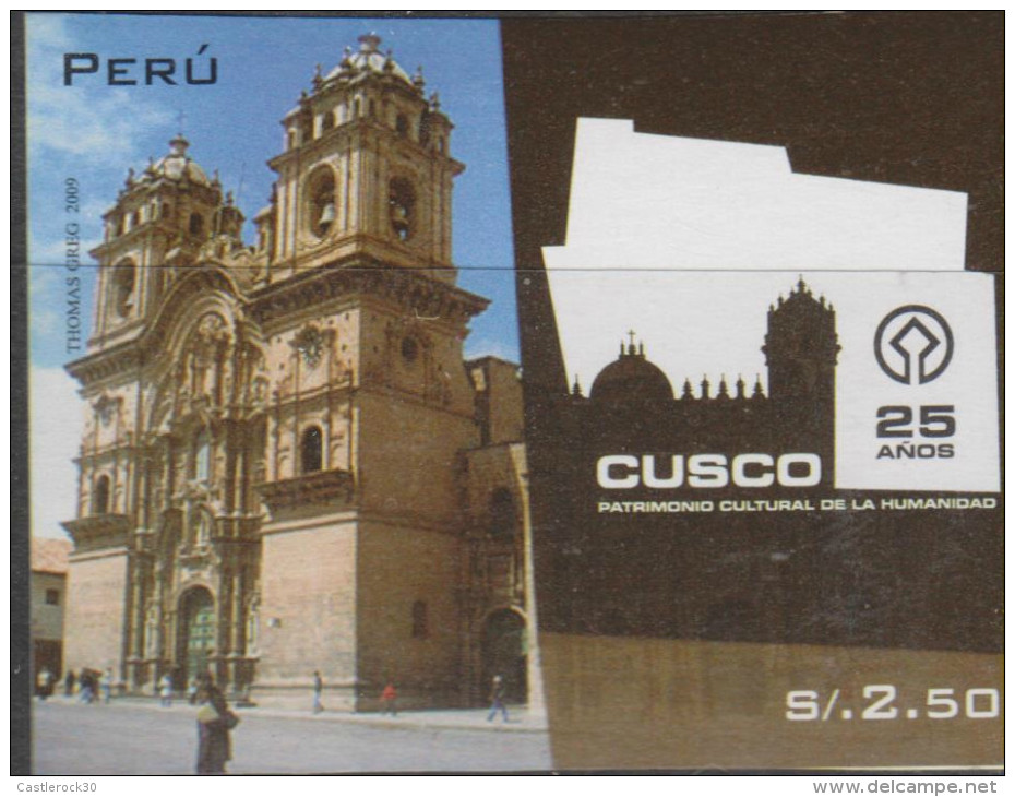 O) 2009 PERU, CULTURAL HERITAGE OF HUMANITY-CUSCO, CHURCH, IMPERFORATE MNH - America (Other)