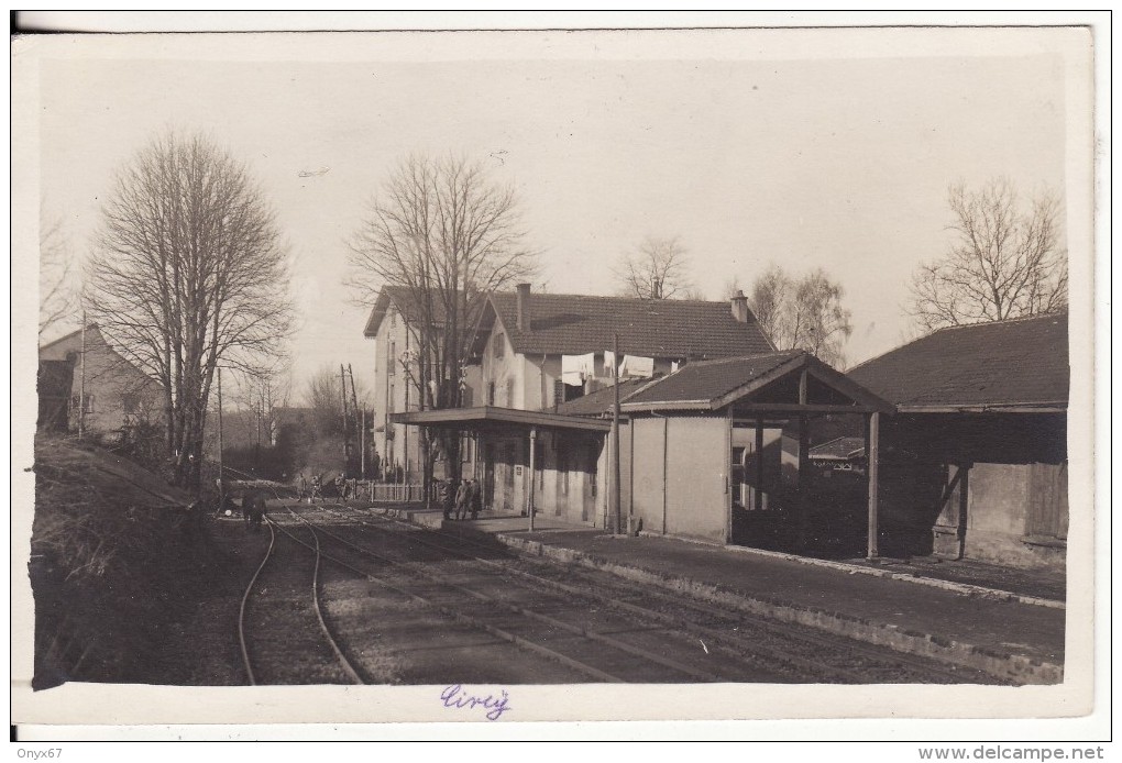 Carte Photo Militaire Allemand CIREY SUR VEZOUZE-54-Meurthe Et Moselle-Gare-Bahnhof-Station-Chemin De Fer Voie Ferrée - Cirey Sur Vezouze