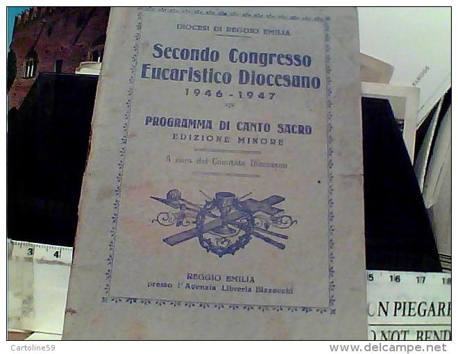 LIBRICINO  RELIGIOSO SECONDO CONGRESSO EUCARISTICO  1946 REGGIO EMILIA EN9799 - Altri & Non Classificati