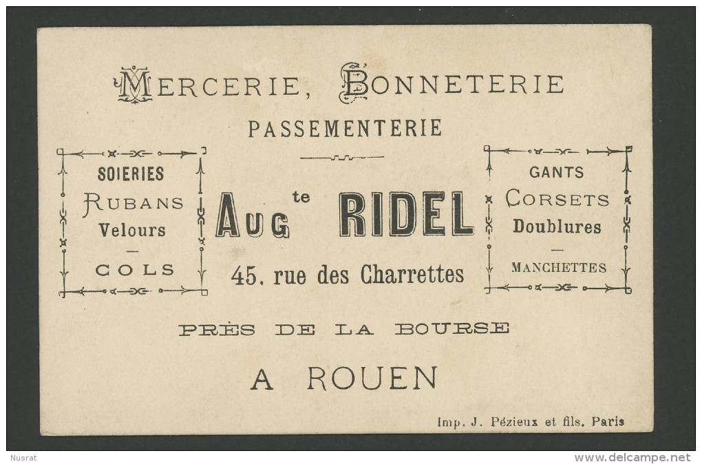 Rouen, Mercerie Auguste Ridel, Chromo Lith. Testu & Massin TM14-36, Faust, Marthe - Sonstige & Ohne Zuordnung