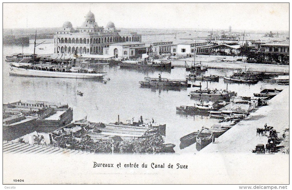 Plan   Du Canal De Suez - Suez