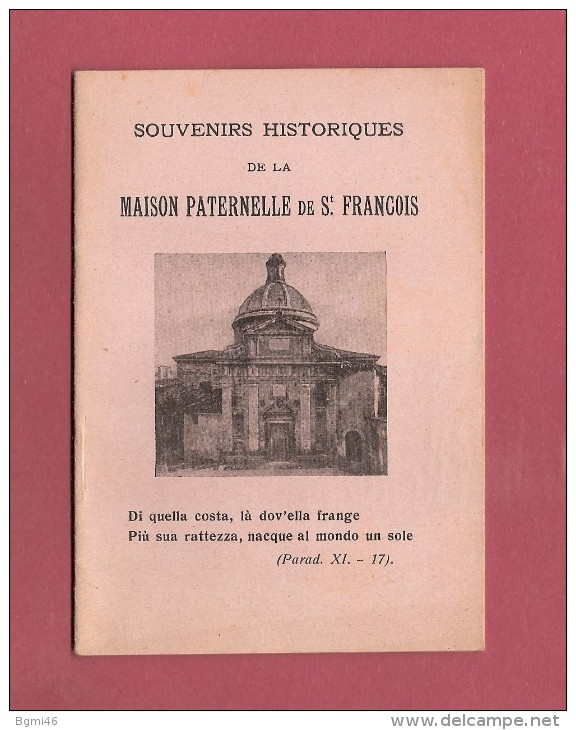 *Petit Livret  ( 1929 ) : Maison Paternelle De Saint François D´Assise  :  Voir Les 11 Scans - Documents Historiques