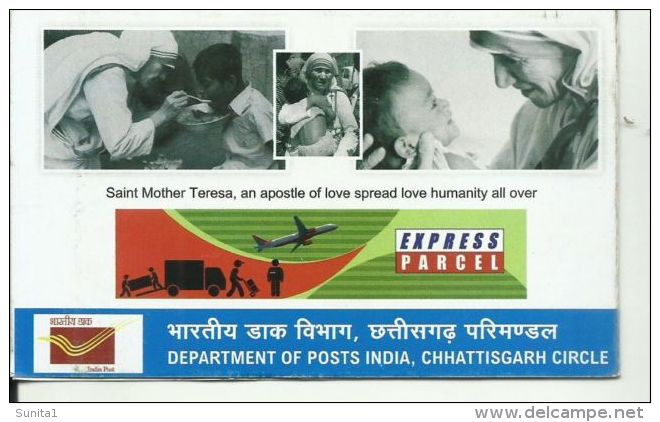 Mother Teresa, Booklet,carnet, India, Nobel Prize,women On Stamp,social Worker,India 2014 - Madre Teresa