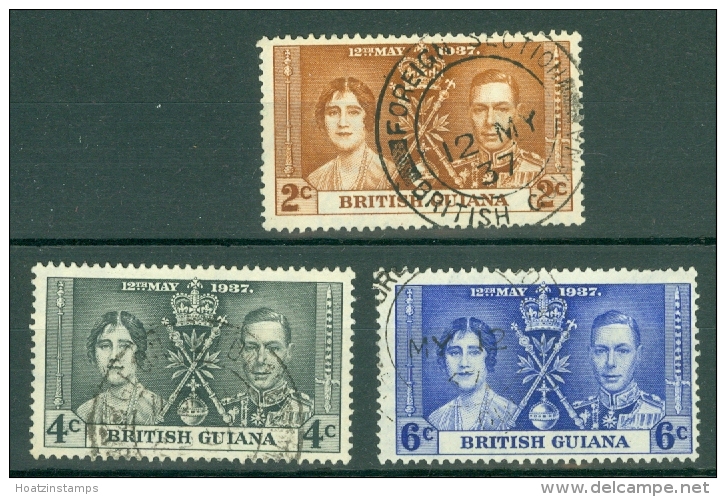 British Guiana: 1937   Coronation     Used - Guyane Britannique (...-1966)