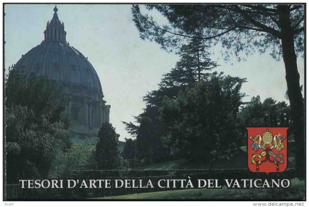 1993 Vaticano, Libretto Tesori Città Del Vaticano, Serie Completa Usata - Libretti