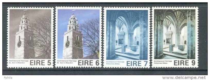 1975 IRELAND EUROPEAN ARCHITECTURE MICHEL: 327-330 MNH ** - Abbayes & Monastères
