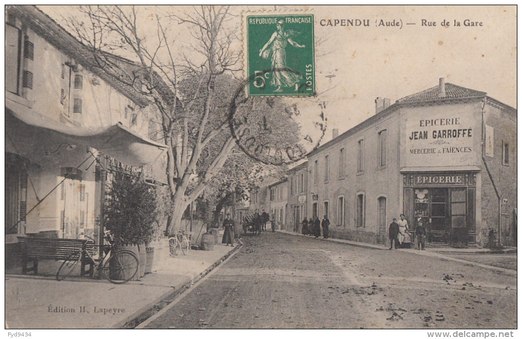 CPA - Capendu - Rue De La Gare - Capendu