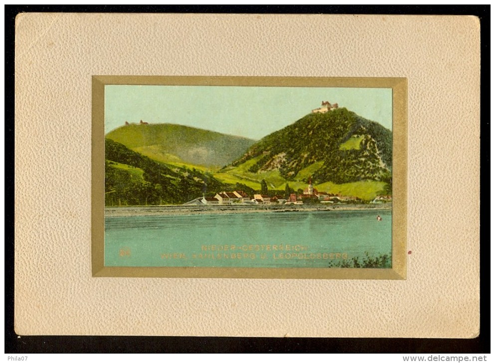 Nieder-Osterreich:Wien, Kahlenberg U. Leopoldsberg  - Photo On Cardboard 8x5 Cm - Sonstige & Ohne Zuordnung