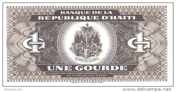 BILLETE DE 1 GOURDE DE HAITI DE 1989 - Haïti