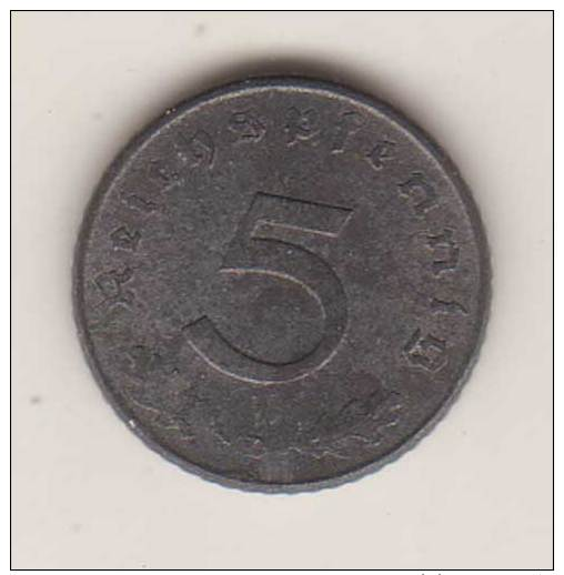 Alliierte Besatzung , 5 Reichspfennig , Jäger 374 , 1947 D - 5 Reichspfennig