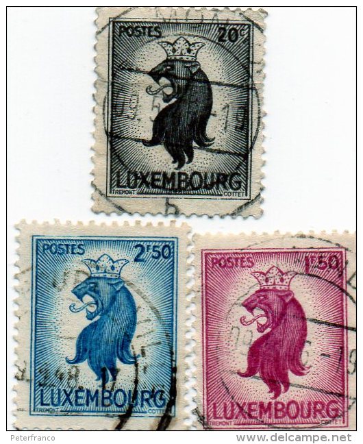 B - 1945 Lussemburgo - Leone E Corona - 1940-1944 Occupazione Tedesca