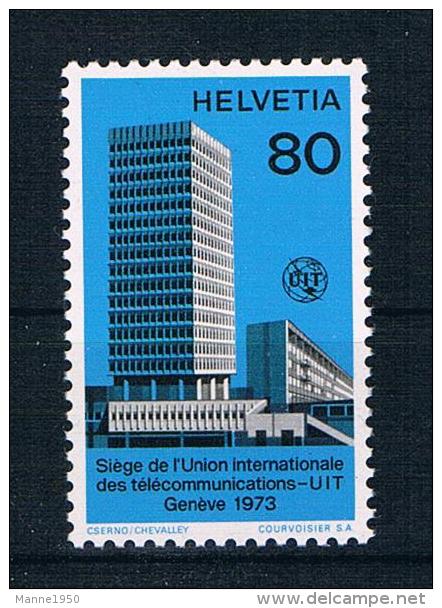 Schweiz 1973 Fernmeldeunion Mi.Nr. 10 ** - Service