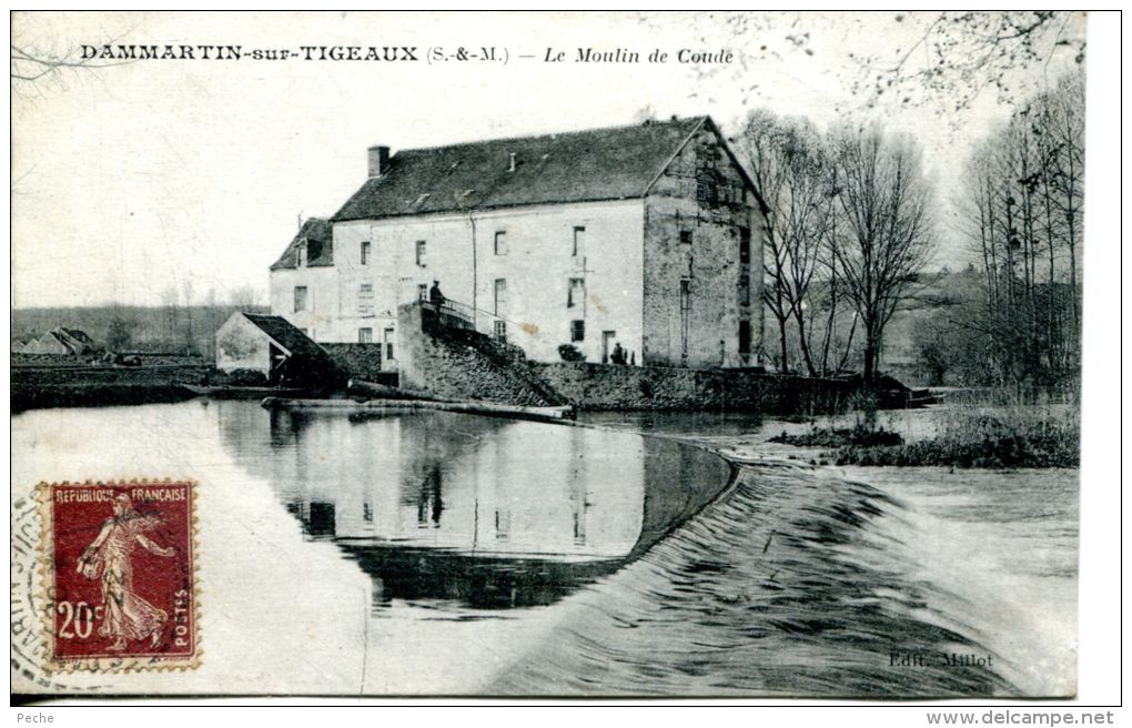 N°40259 -cpa Dammartin Sur Tigeaux -le Moulin De Coude- - Watermolens