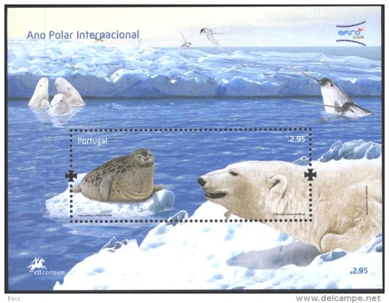 Mint S/S International Polar Year 2008 From Portugal - Internationales Polarjahr