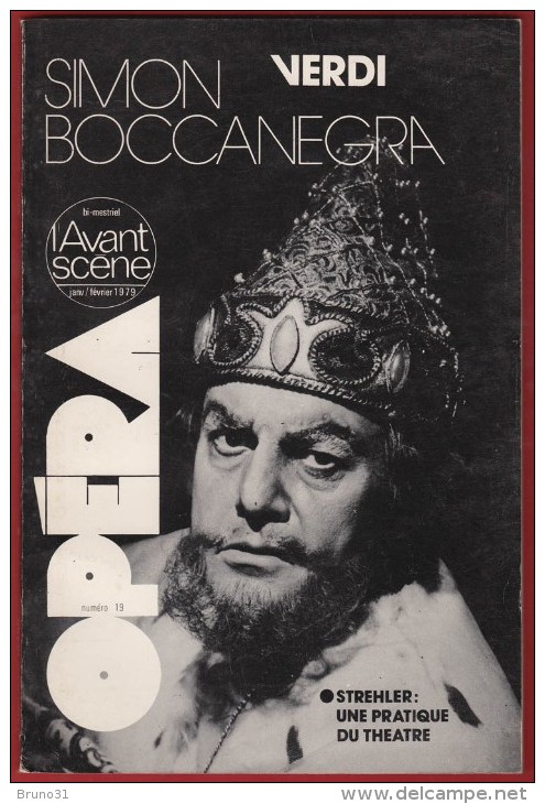 Opéra - L' Avant Scène N° 19  , VERDI : Simon Boccanegra , 1979 . Voir Sommaire . - Musique