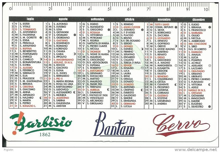 CAL027 - CALENDARIETTO 2005 - CAPPELLIFICIO CERVO - BARBISIO - BANTAM - SAGLIANO MICCA (BI) - Formato Piccolo : 1991-00