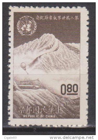 République De Chine - Taiwan N° 398 ** Journée Mondiale De La Météo - UPU - 1962 - Unused Stamps