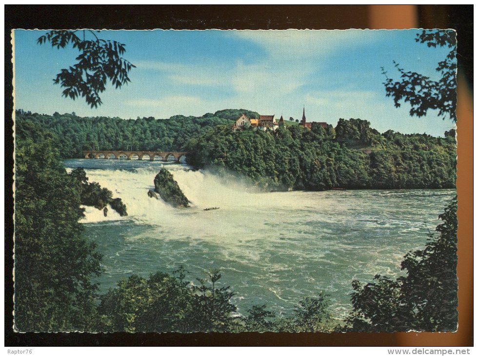 CPM Non écrite Suisse Rheinfall Mit Schloss Laufen Chute Du Rhin Et Château - Andere & Zonder Classificatie