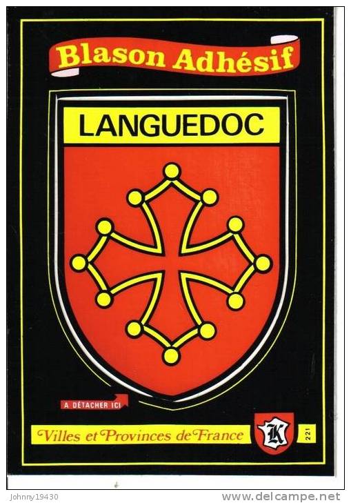 221 - LANGUEDOC - BLASON ADHESIF - Autres & Non Classés