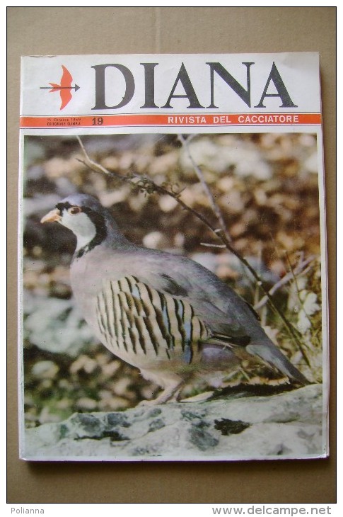 PCJ/5 DIANA Rivista Del Cacciatore N.19 Ed.Olimpia 1969/Lodola/Quaglie/Valle Zebrù/uccelli Rapaci/fucili Famars/CACCIA - Sports