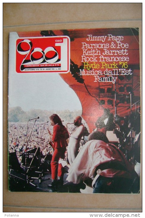 PCJ/11 CIAO 2001 N. 42 - 1976/JIMMY PAGE/PARSONS & POE/KEITH JARRETT/GRAZIELLA DI PROSPERO/HYDE PARK ´76 - Musique