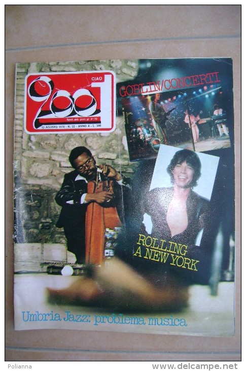 PCJ/13 CIAO 2001 N. 32 - 1978/PINK FLOYD/GRAHAM PARKER/ROLLING STONES/ROBERTO SOFFICI/CAGE/WARREN ZEVON - Musica