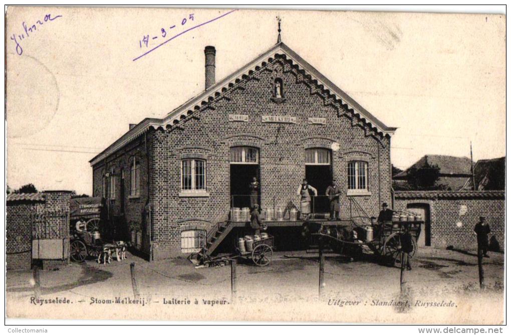 Ruiselede  1 CPA  Stoom Melkerij   Laiterie à Vapeur    Hondekar    1905 - Ruiselede