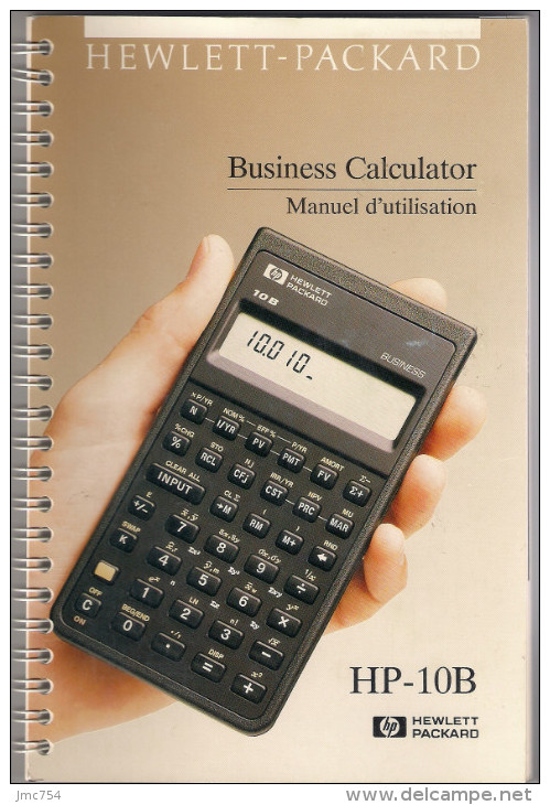 Manuel D´utilisation De La Calculatrice HP-10B - Boekhouding & Beheer