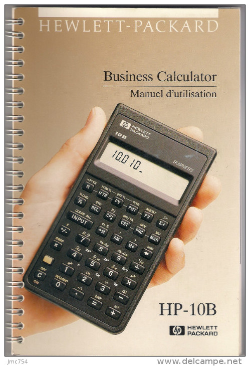 Manuel D´utilisation De La Calculatrice HP-10B - Management